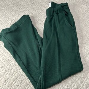 Talentless waffle knit wide leg sweatpants